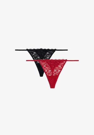 Terranova, SLIP IN PIZZO 2 PACK - Perizoma a filo - var rosso