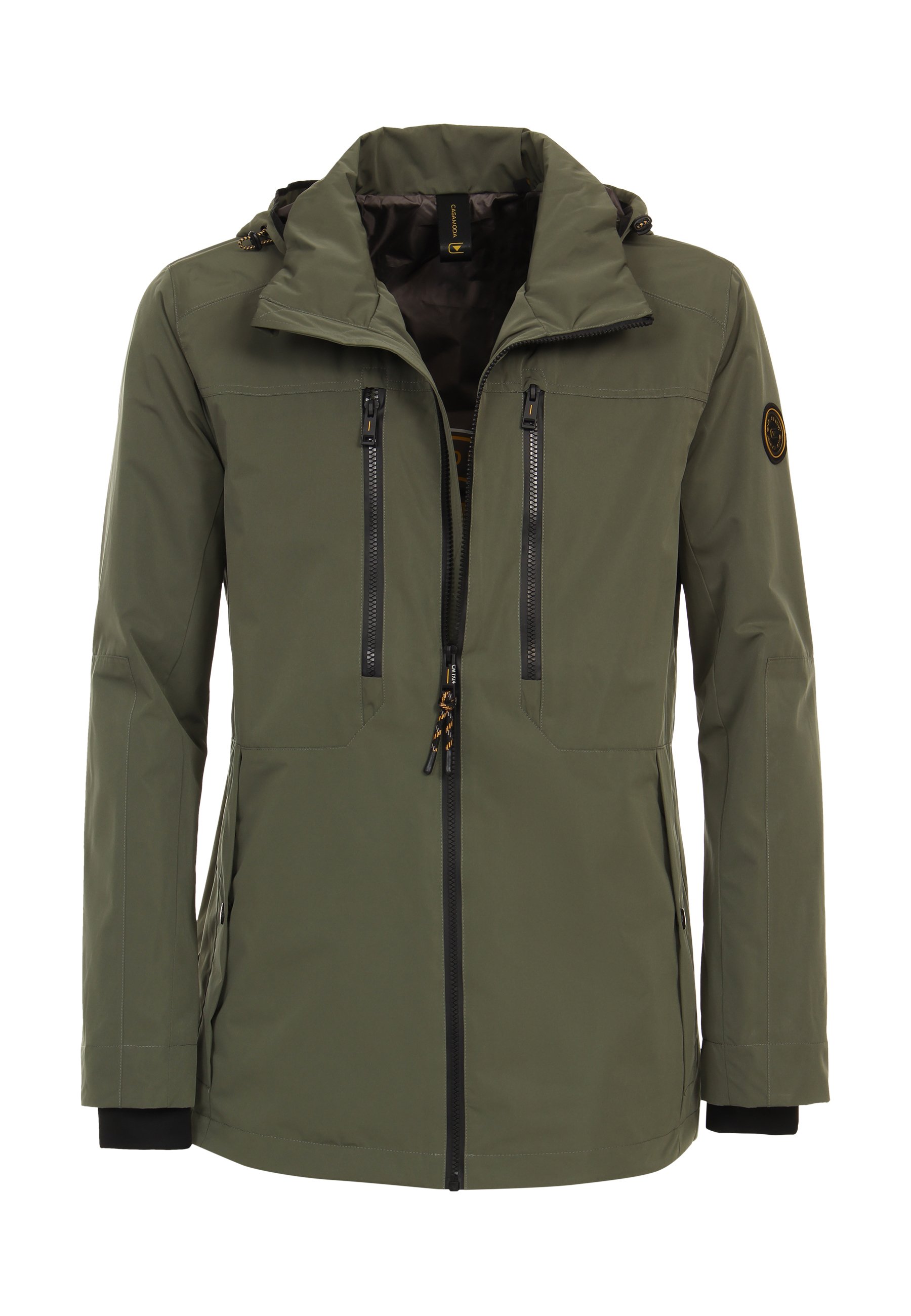 CASAMODA Herren Parka Uni - Wind- Und Wasserabweisend, Mit Kapuze, Comfort Fit