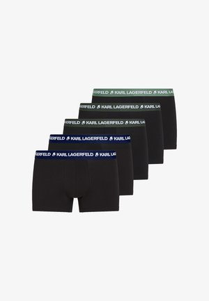 KARL LAGERFELD, CONTRAST WAISTBAND TRUNKS (PACK OF 5) - Boxerky - forest-dill-medieval