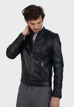 DUBLIN - Leather jacket - black