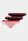 TRIPLET THONG DESIGN 3 PACK - Tango nohavičky - open pink