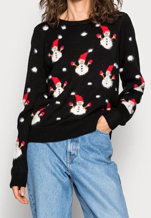 Strickpullover - black