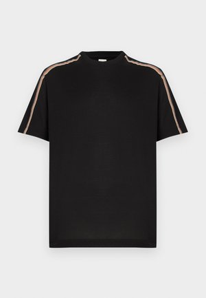 MENS STRIPE TAPE DETAIL - Βασικό μπλουζάκι - black