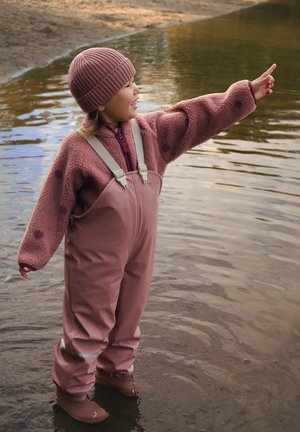 CeLaVi, RAINWEAR UNISEX SET WITH FLEECE  - Rain trousers - burlwood