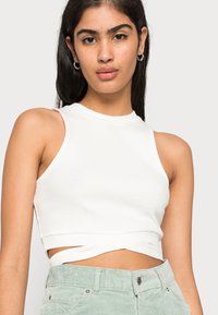 VILA VIFELIA CROPPED DETAIL  - Top - snow white