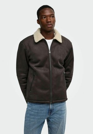 Only & Sons, JACKET ONSROYCE JACKET - Veste en similicuir - hot fudge