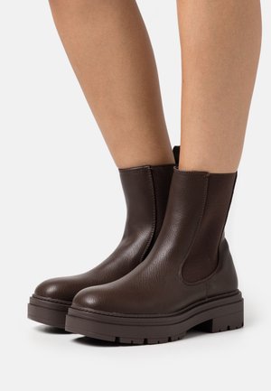 Even&Odd, Bottines à plateau - brown