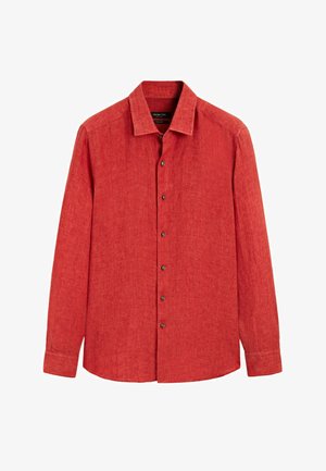 Massimo Dutti, REGULAR FIT 100% LINEN FADED SHIRT - Camicia - red