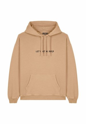 LET'S GET MARRIED EMBROIDERY VINTAGE - Sweat à capuche - beige