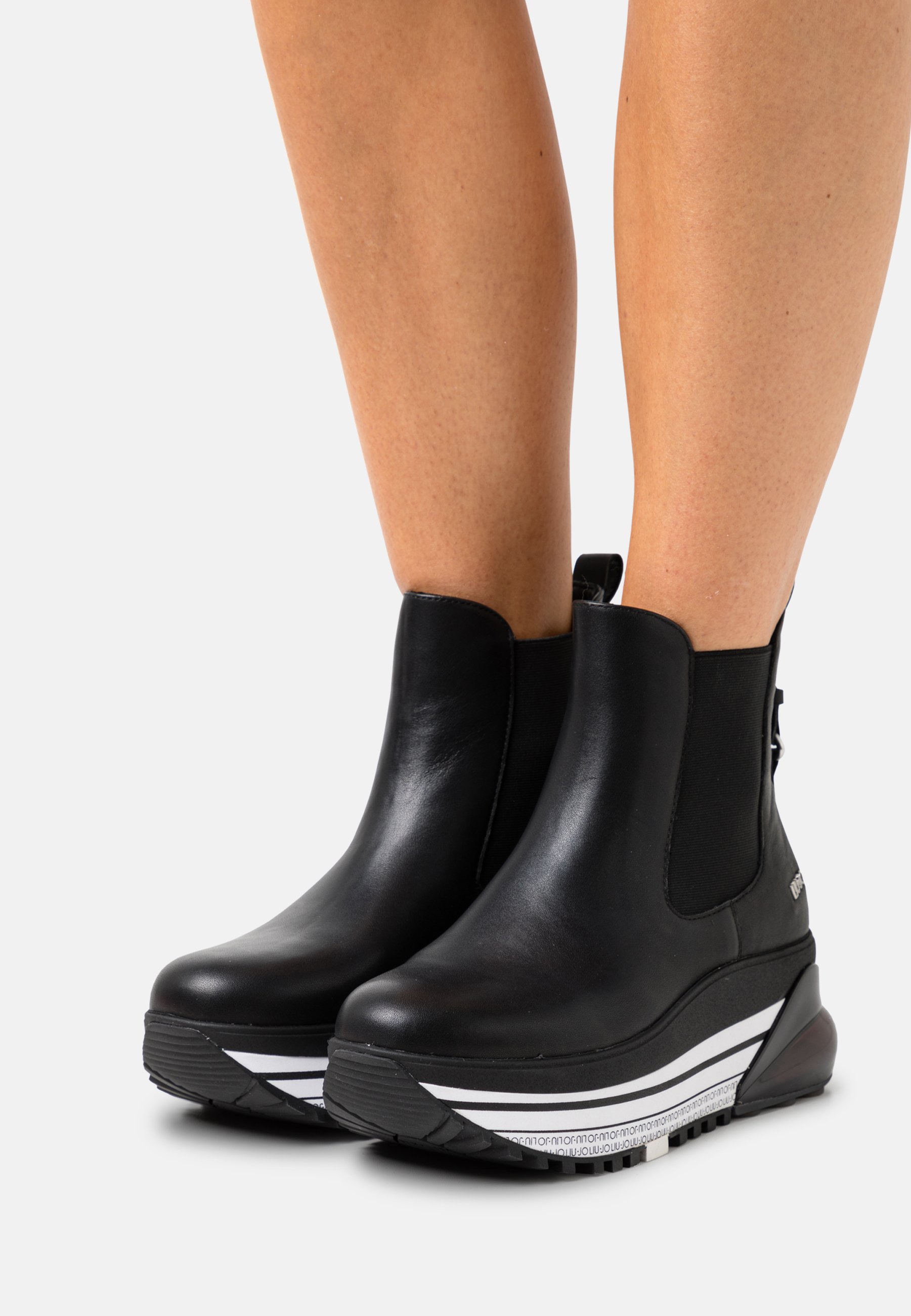 Liu Jo Jeans AIR MAXI MID - Enkellaarsjes met plateauzool - black/Zwart -  Zalando.nl