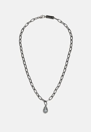 Icon Brand OVAL PENDANT NECKLACE UNISEX - Nyaklánc - gunmetal