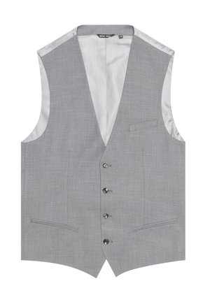 WITH FLAMED EFFECT - Chaleco de traje - medium grey melange