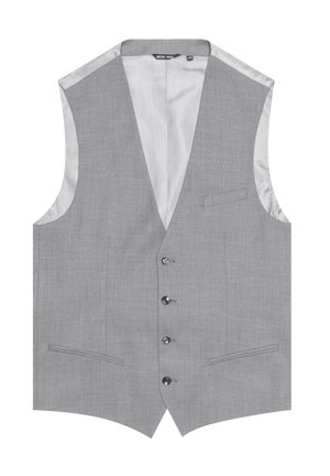 WITH FLAMED EFFECT - Gilet de costume - medium grey melange