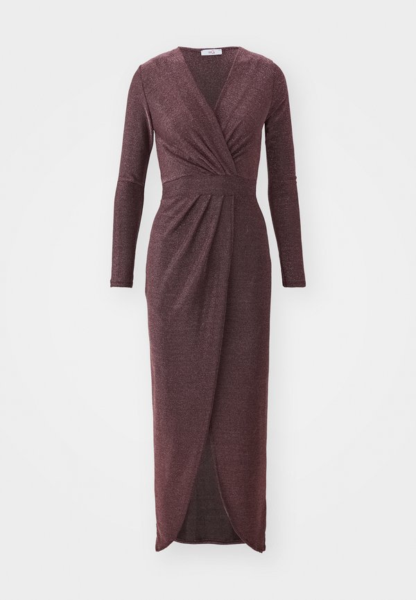 LOLA GLITTER WRAP DRESS - Cocktail dress / Party dress - bronze3