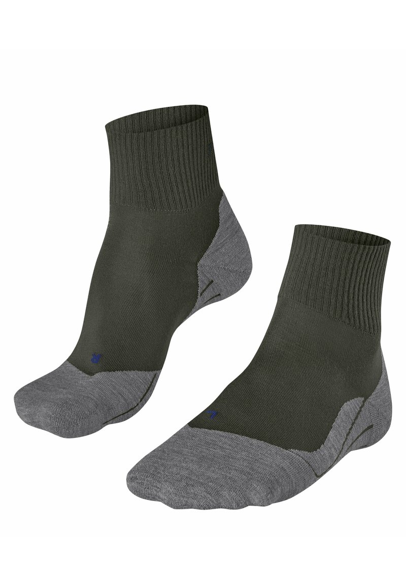 FALKE TK5 COOL SHORT TREKKING LIGHT CUSHIONING - Calze sportive - military