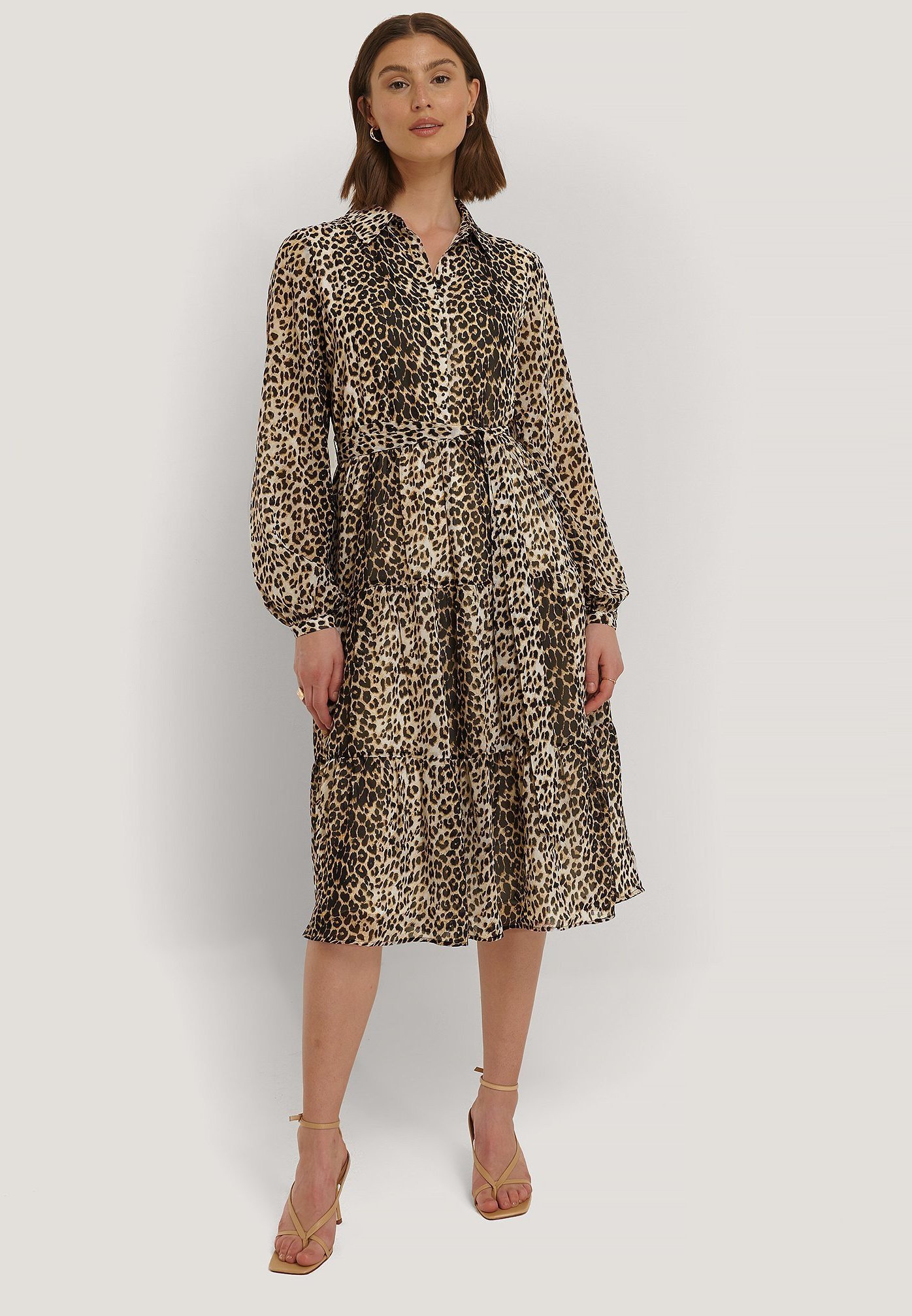 robe chemisier leopard