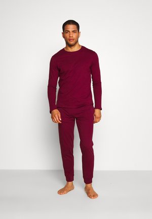 2 PACK - Pyjama bottoms - dark blue/bordeaux