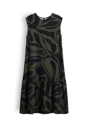 OPUS, FLARED FIT FLUID DRAPE - Freizeitkleid - black