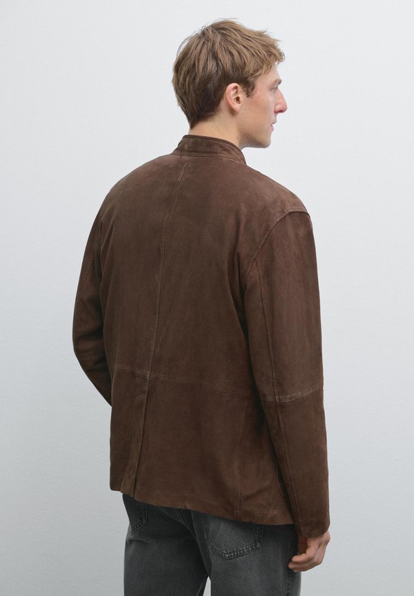 STAND COLLAR - Leather jacket4