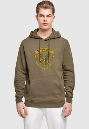 HARRY POTTER - HOGWARTS RIBBON CREST  - Hoodie - olive