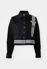 ADIBREAK DENIM TWO-IN-ONE TRACK - Denim jacket - true black denim