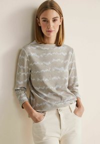Street One MIT STREIFEN-STRUKTUR - Langarmshirt - beige