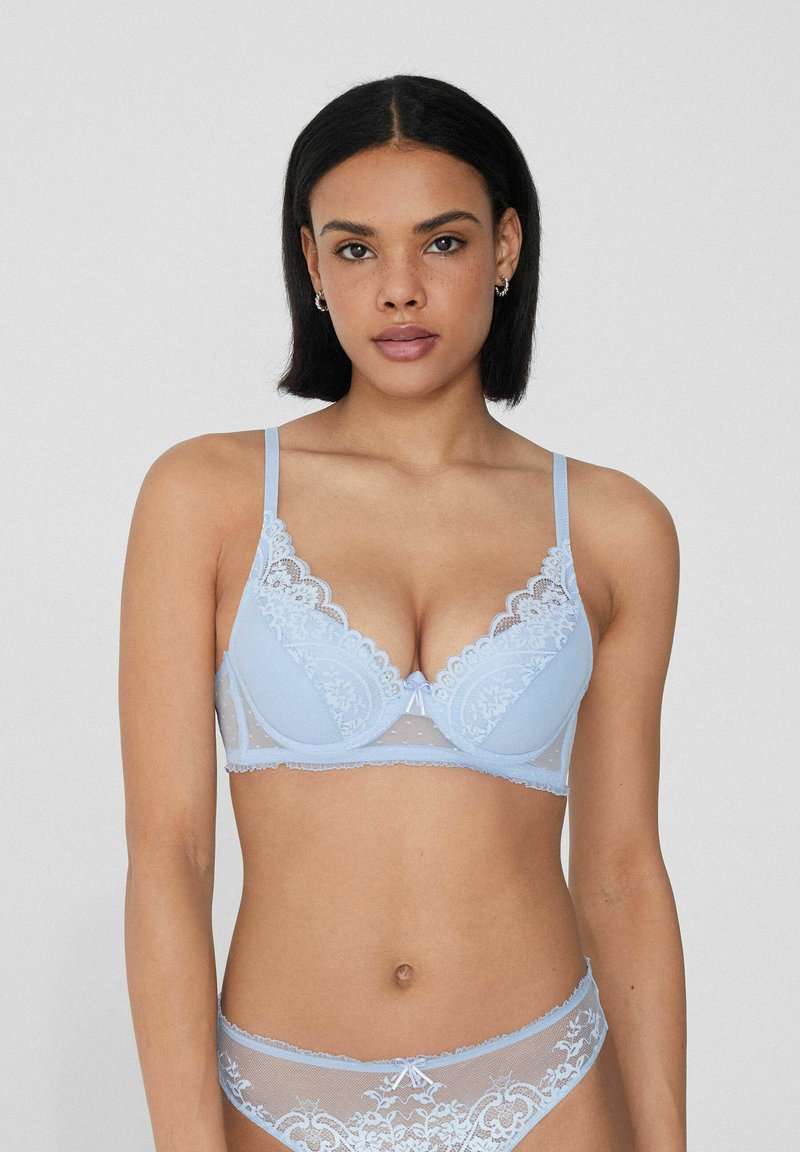 Tezenis - LACE BLISS - Underwired bra - Light Blue, Enlarge