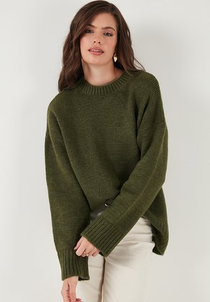 Strickpullover - khaki