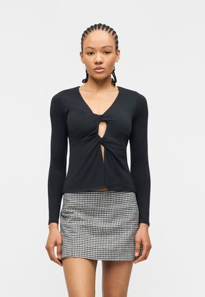 CUT OUT TWIST  - Μπλούζα με μακριά μανίκια - black