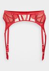 DESIRING DECADENCE SUSPENDER BELT - Prisegamų kojinių diržai - red