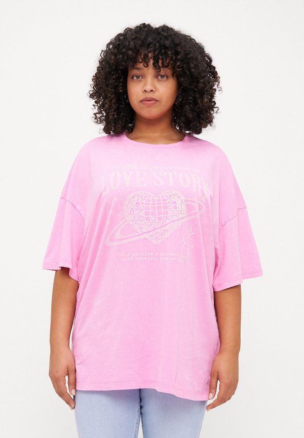 Print T-shirt - desert rose