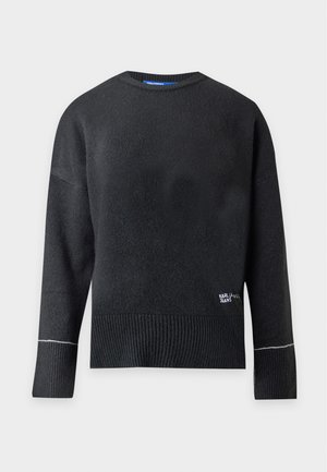 Karl Lagerfeld Jeans, CONTRAST STITCH - Πουλόβερ - black