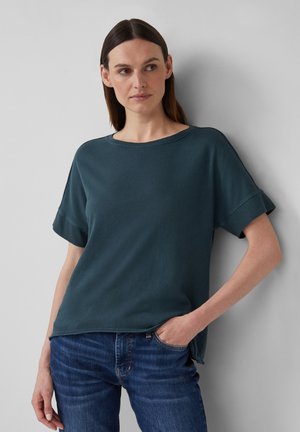 T-shirt basic - tannengrün
