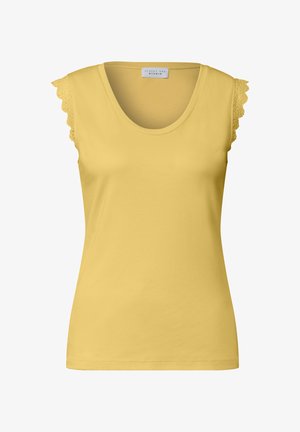 Street One Studio, TOP WITH V-NECK AND RUFFLES - Top - snap yellow