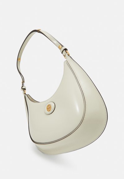 Tory Burch ROBINSON SPAZZOLATO CONVERTIBLE CRESCENT BAG - Sac à main - shea butter