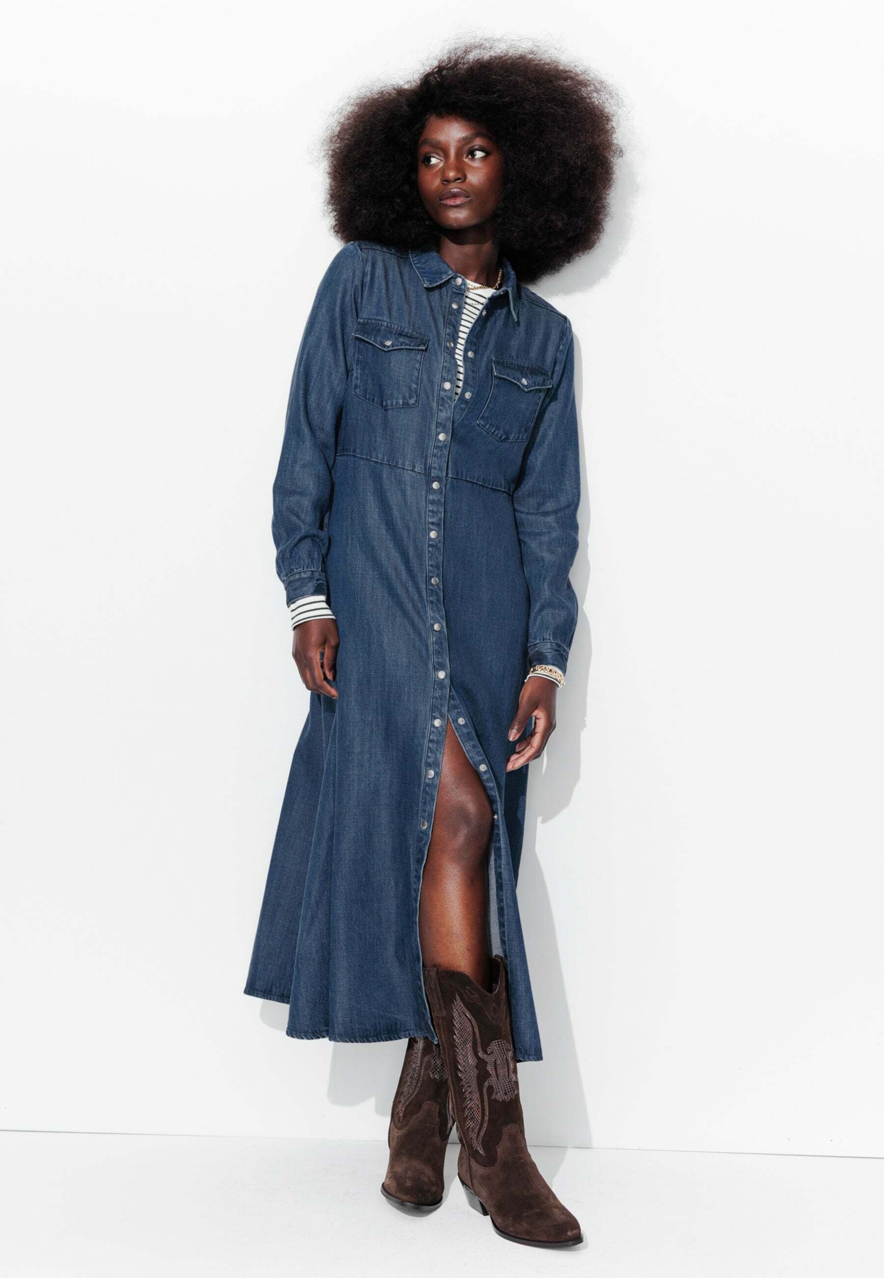 white christmas dresses Ramy Brook Katalina Denim Mini Dress - Medium Wash