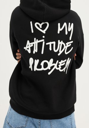 Jersey con capucha - black