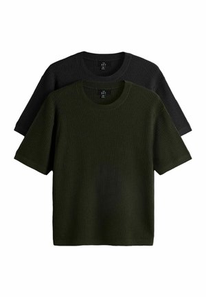 2 PACK - T-Shirt basic - black green
