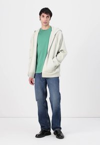 Samsøe Samsøe PIGMENT ZIP HOODIE - Felpa con zip - moonstruck