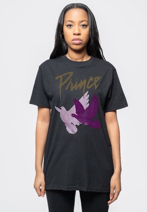 Paradiso Clothing PRINCE DOVES - Print T-shirt - black
