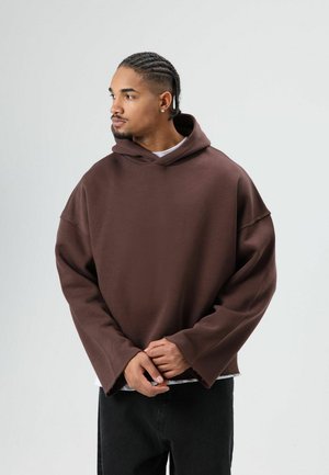 OVERSIZED - Sweat à capuche - brown