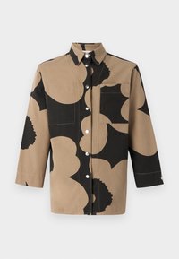 Marimekko ABSTRAKTIO UNIKKO UNISEX - Skjortebluse - black/light brown