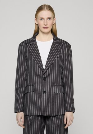 ANOTHER - Krátký kabát - dark grey stripes