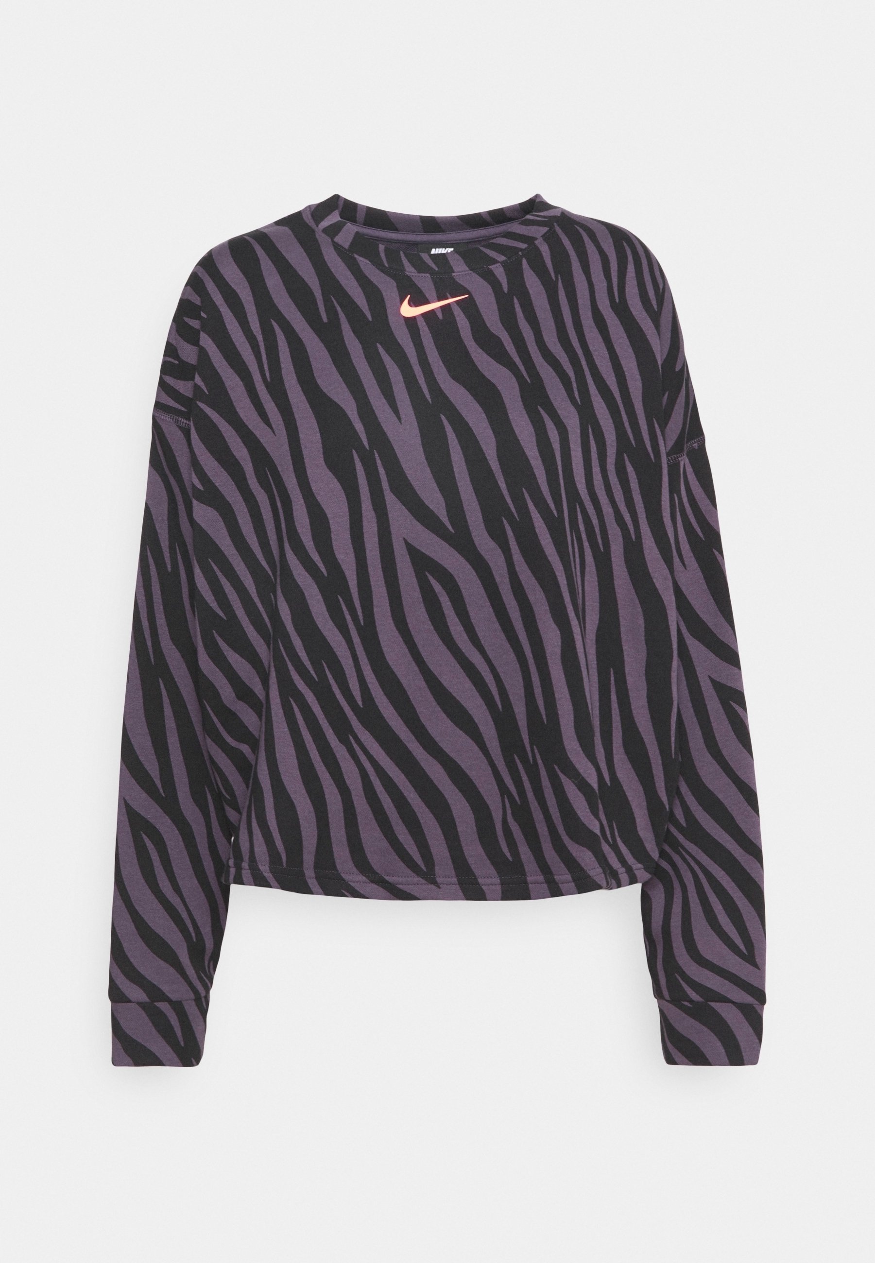nike icon clash purple zebra print sweatshirt