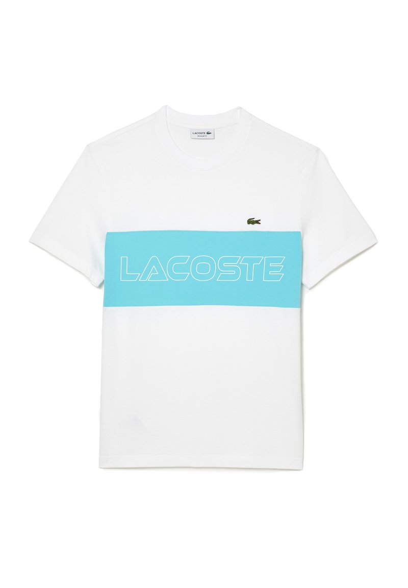 Lacoste Camiseta estampada - blanc bleu