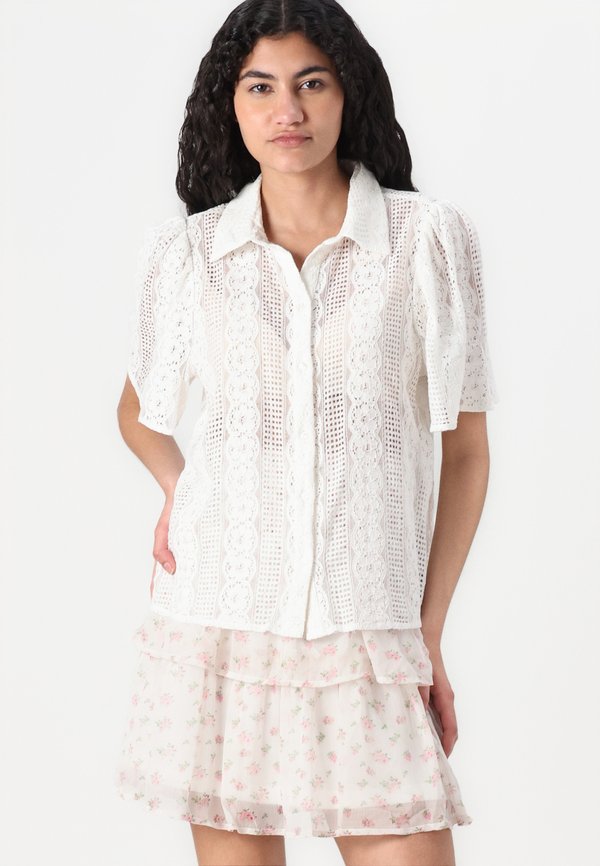VMDELSIE SHIRT - Button-down blouse - cloud dancer2