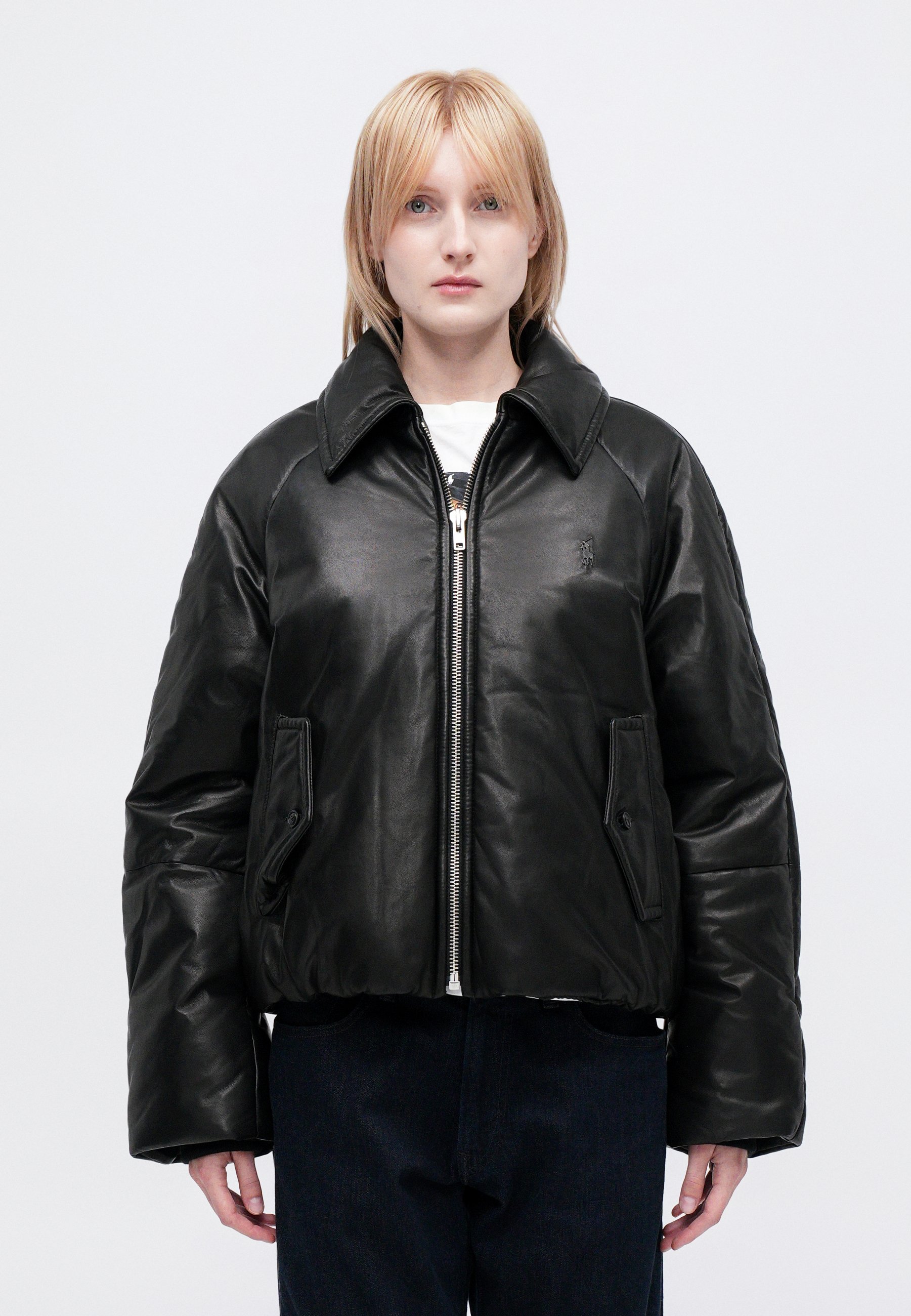 Polo Ralph Lauren - Kurtka skórzana/czarny - Zalando.pl