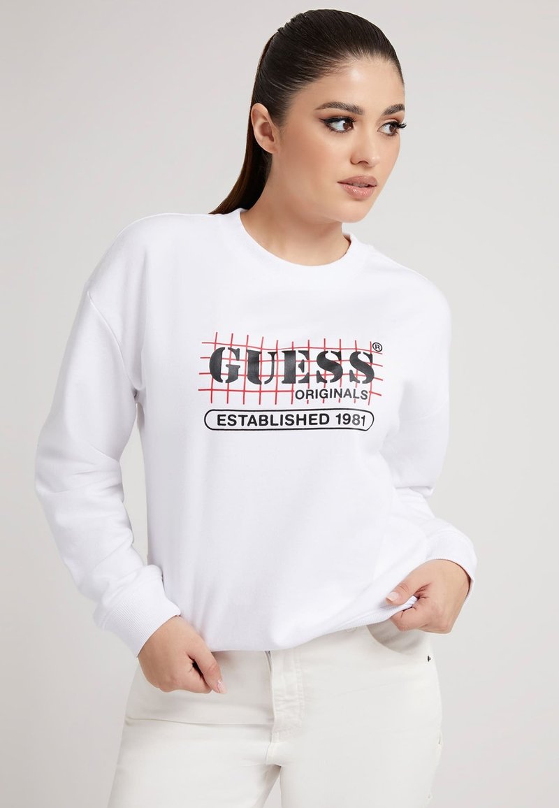 Guess Sweater white/wit Zalando.nl