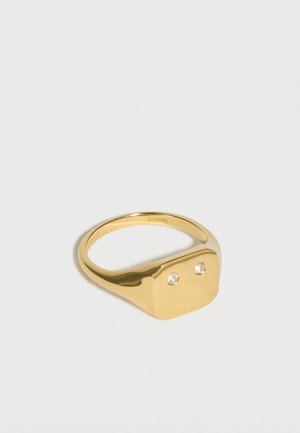 PATTARAPHAN EMI SIGNET RING UNISEX - Žiedas - yellow gold-coloured/white