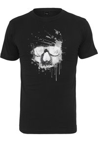 WATERPAINT SKULL - Marškinėliai su spaudiniu - black